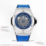 HB Factory Hublot Big Bang Sang Bleu Titanium Blue 45 MM Hexagonal Bezel Copy HUB1213 Watch 415.NX.7179.VR